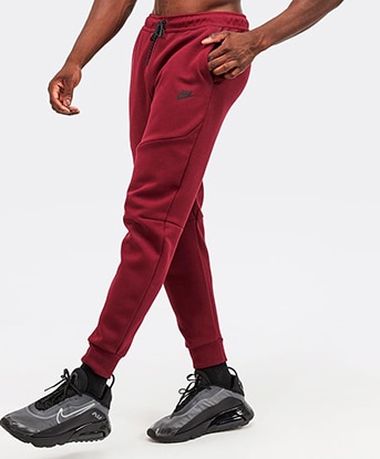 red nike tech fleece tracksuit