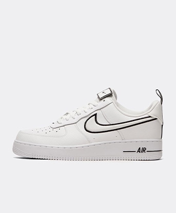 air force ones white with black tick