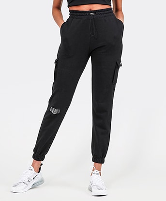 black nike joggers womens