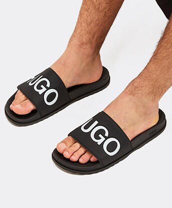 hugo boss sliders footasylum