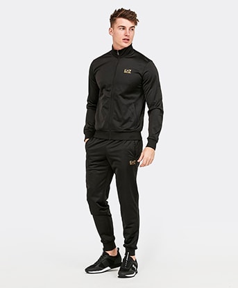 all black nike tracksuit mens