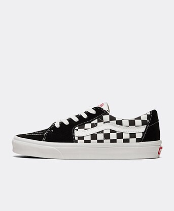 vans old skool checkerboard red and white