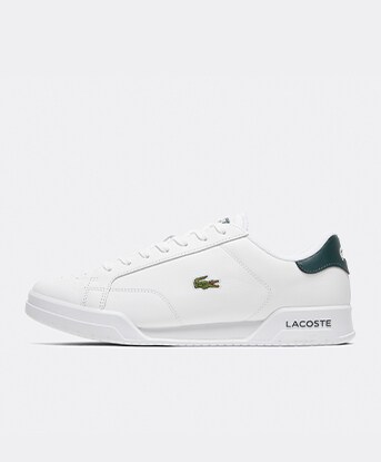 white lacoste trainers