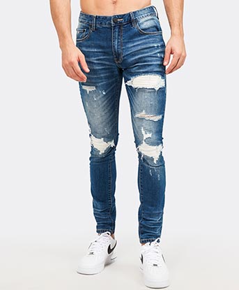 Men S Jeans Black Denim Men S Jeans Footasylum