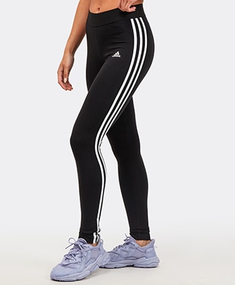 adidas Womens 3-Stripes Legging | Black 