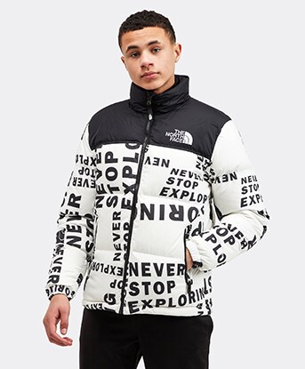 the north face white puffer jacket
