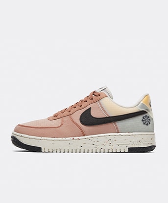 nike air force 1 shadow tonal cream and orange trainers