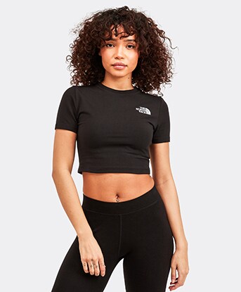 Womens Simple Dome Crop T-Shirt