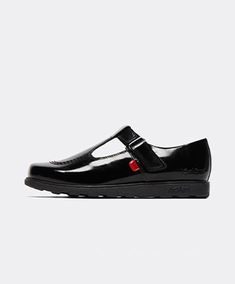 Junior Fragma T Bar Patent Leather Shoe