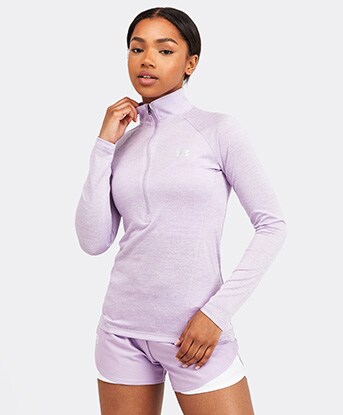Womens Tech Twist Half Zip T-Shirt