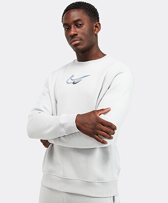 grey mens nike jumper
