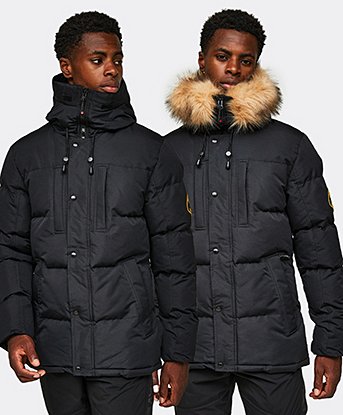 Essentials Men's Heavyweight Hooded Puffer Coat : Clothing, Shoes & Jewelry