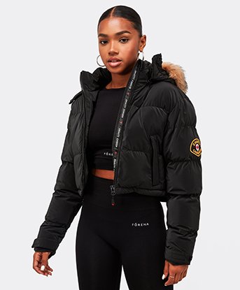 Women's Cropped Jacket, Crop Puffer Jacket