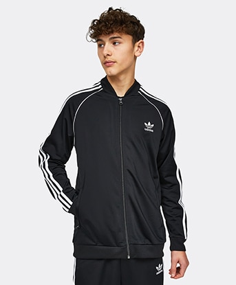 Kluisje Chronisch Waakzaamheid adidas Originals Junior Superstar Track Top | Black / White | Footasylum