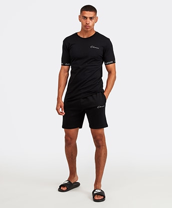 Branded Cuff T-Shirt and Short Set