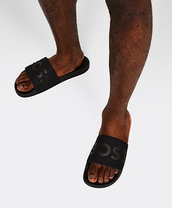 Hugo boss sliders best sale footasylum
