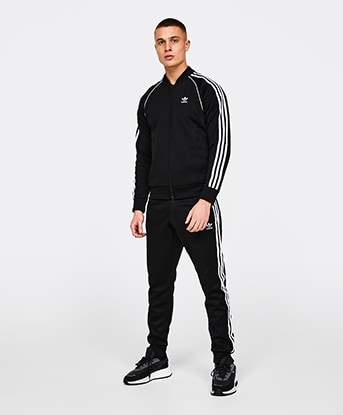 Black Adicolor Classics SST Track Pants by adidas Originals on Sale