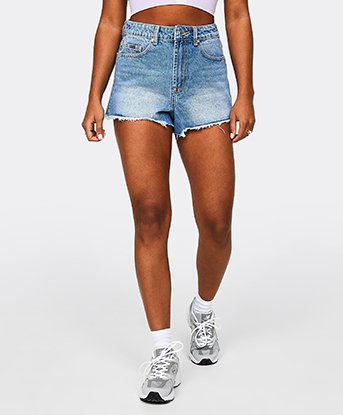 Cheap denim deals shorts womens