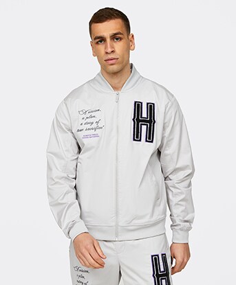 Hoodrich OG Pulse Woven Bomber Jacket Micro Chip Lava Ultra
