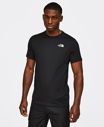 The North Face Short Sleeve Mountain Outline T-Shirt, TNF Black / White