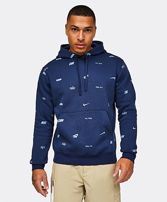 Nike Club Overhead Hoodie Signal Blue Footasylum