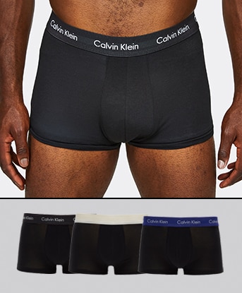 Calvin Klein Color Block Modern Cotton Stretch 2-pack Low Rise Trunk for  Men