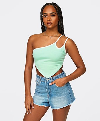 Womens Deedee Bandana Crop Top