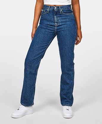 Womens High Rise Straight Jean