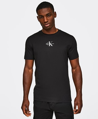 Calvin Klein Jeans Cotton Monogram T-Shirt | Bright White | Footasylum