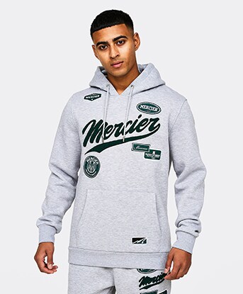Mercier Franchise Team Fleece Jogger | Grey / Green / White | Footasylum