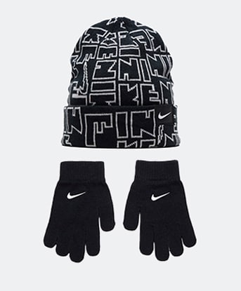 Junior AOP Beanie and Glove Set