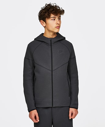 Nike junior tech 2025 fleece full zip hoodie