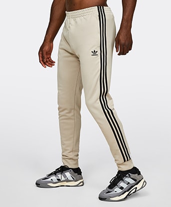 adidas Originals Adicolor Classics SST Track Pant, Wonder Beige / Black