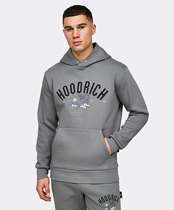 Hoodrich OG Empire Overhead Hoodie Lava Smoke Black Placid