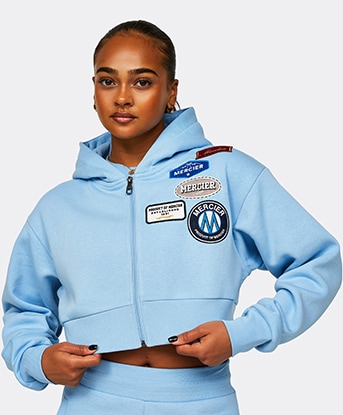 Womens Original Badge Full Zip Hoodie