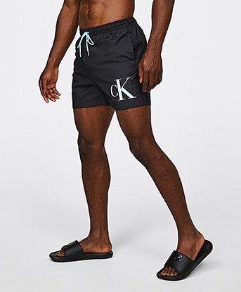 Calvin Klein Swim Monogram Swim Short PVH Black Footasylum