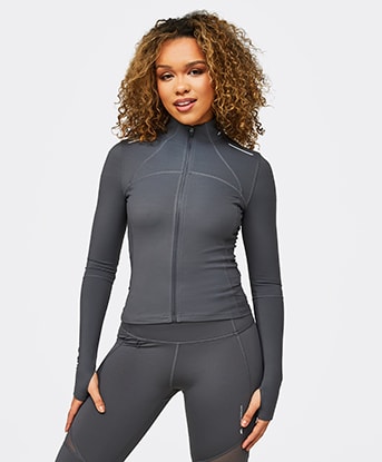 Womens Altitude Full Zip Long Sleeve Top