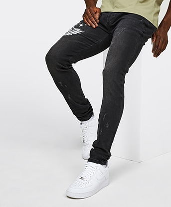 Men s Jeans Black Jeans Men Cargo Jeans