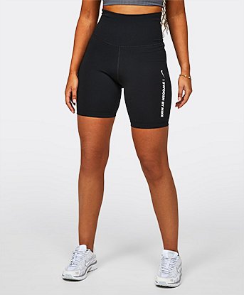 Womens High-Waisted Biker Short