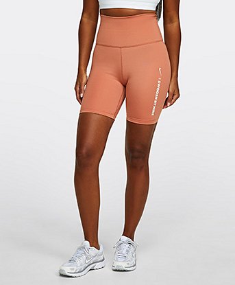 Womens High-Waisted Biker Short