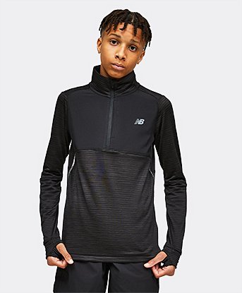 Junior Heat Grid Quarter Zip Top
