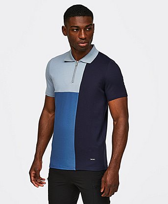 Cut and Sew Polo Shirt