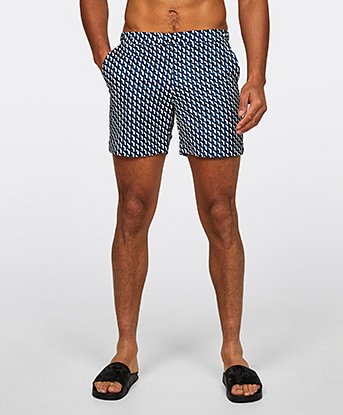 Illusion Print Swim Short