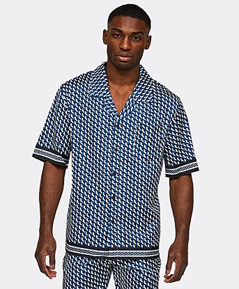 Illusion Print Resort Shirt