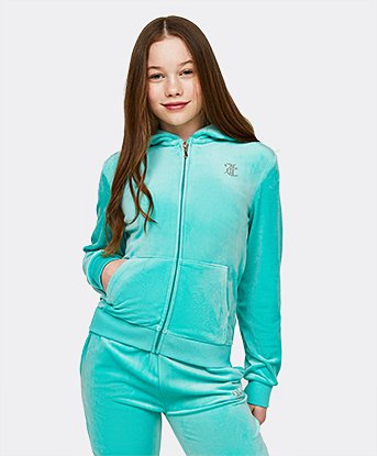 Girls teal hoodie hotsell
