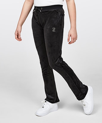 Girls Diamante Bootcut Jogger