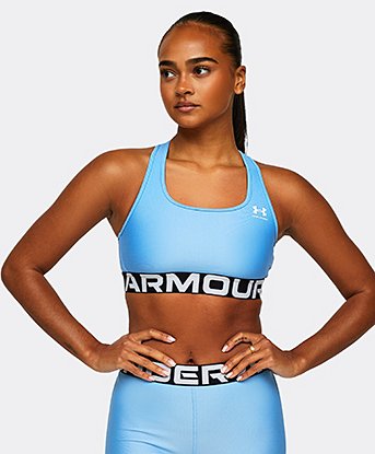 Womens Heatgear Armour Mid Branded Sports Bra