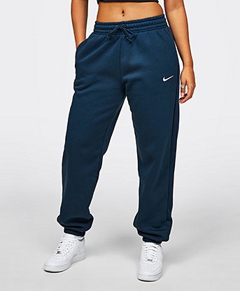 Nike Womens Sportswear Phoenix Fleece Oversize Hoodie Armory Sail Navy Footasylum