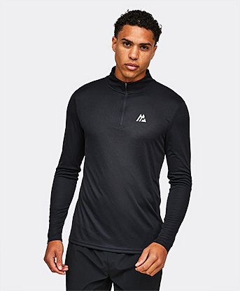 Peak Grid Quarter Zip Top
