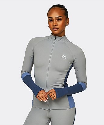 Womens Power Panelled 2.0 Full Zip Top